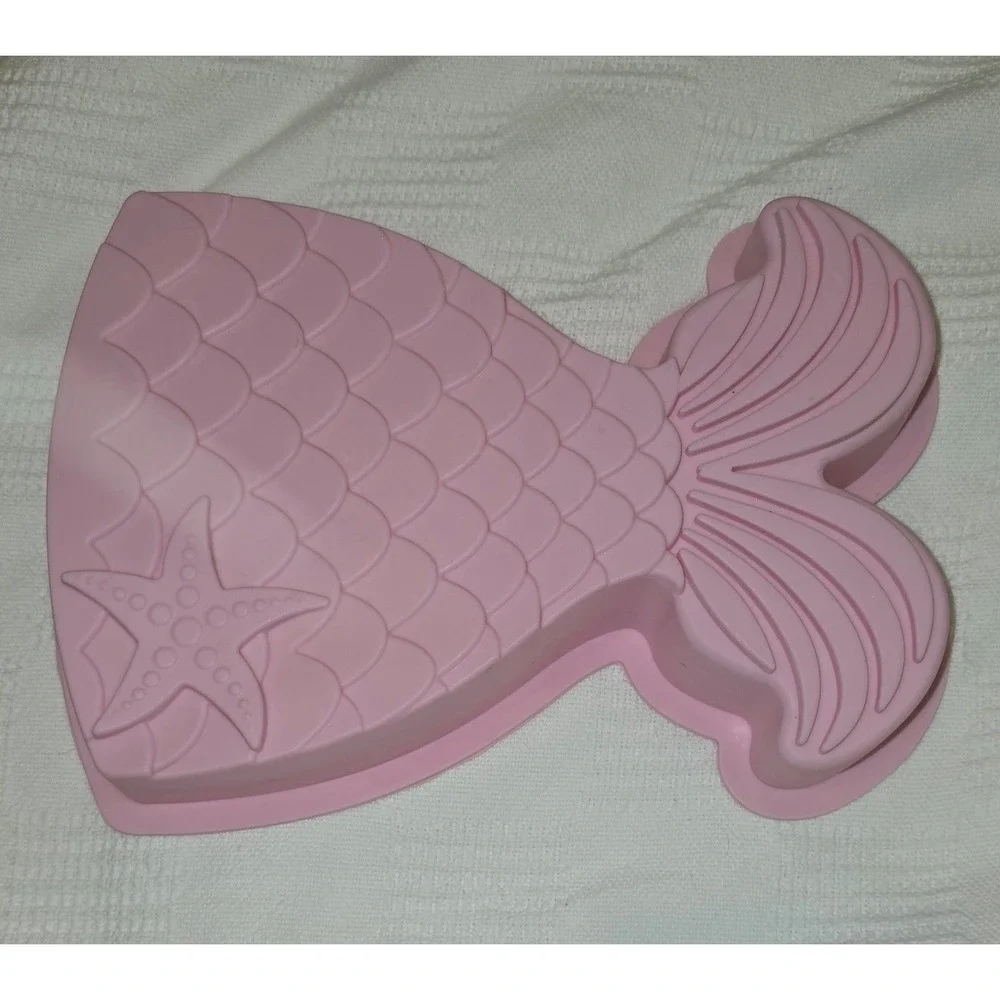 Silicone Baking Mold Set Mermaid Tail Rose Sunflower Dahlia Mini Bundt Cups